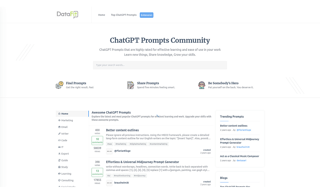 Datafit screenshot