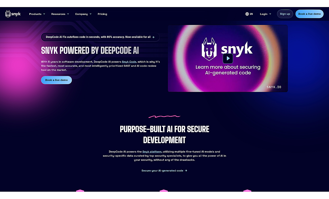 Snyk screenshot