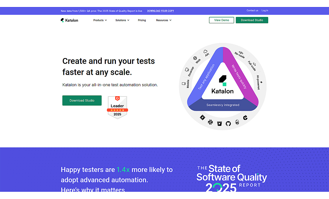 Katalon screenshot
