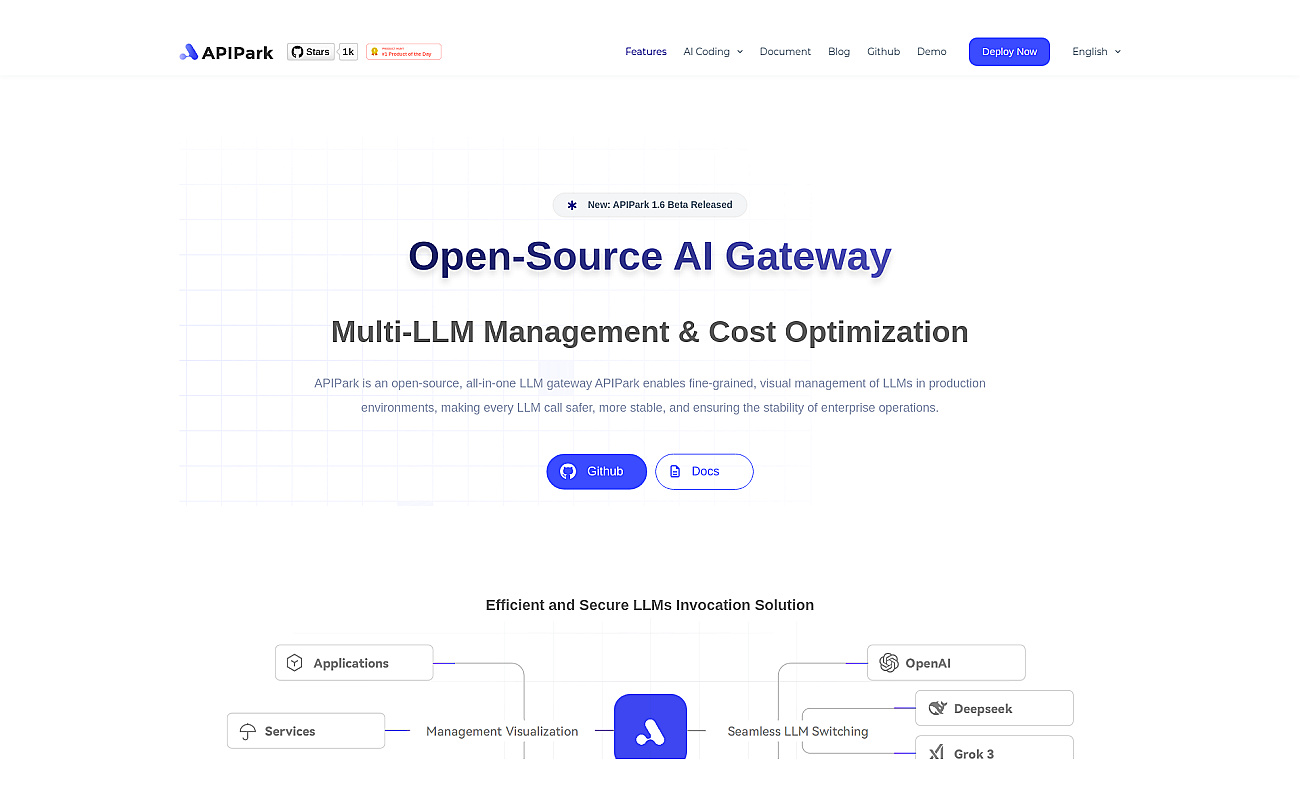APIPark.com screenshot