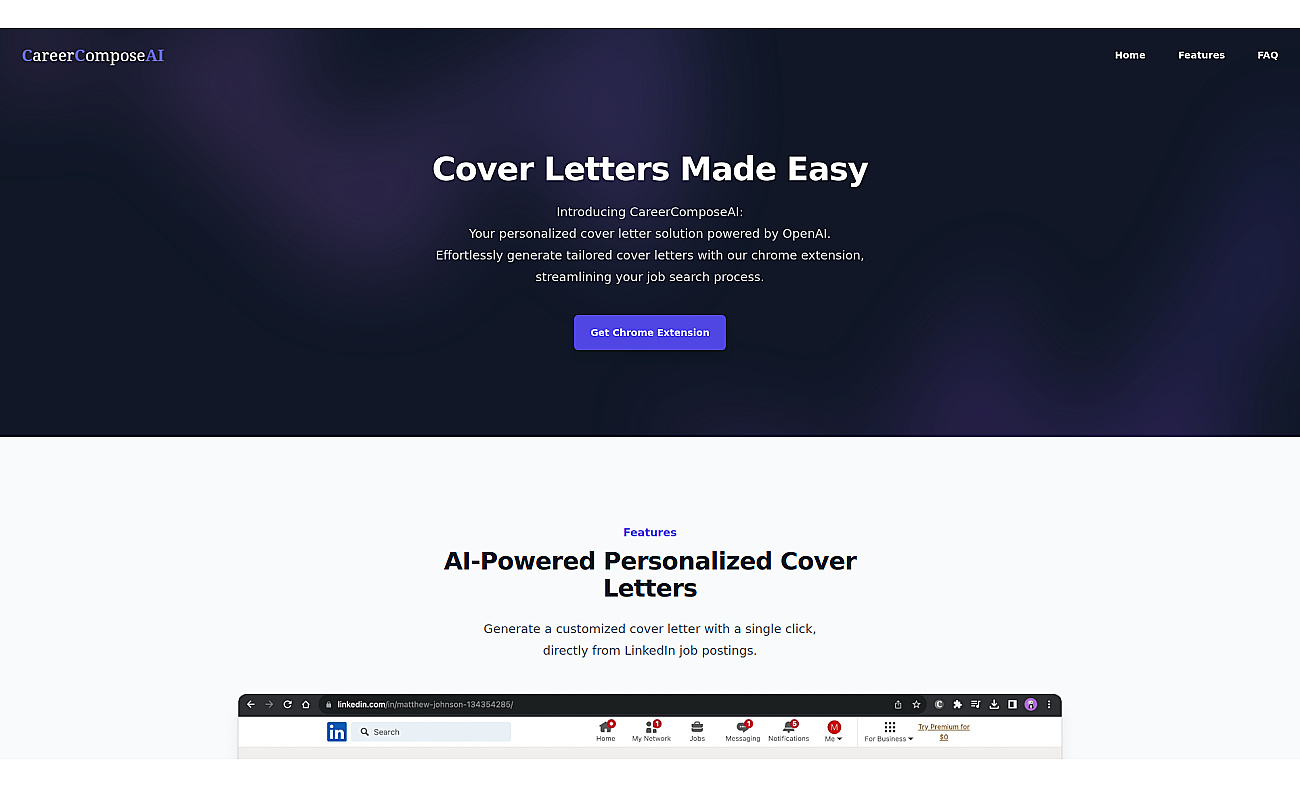 CareerComposeAI screenshot