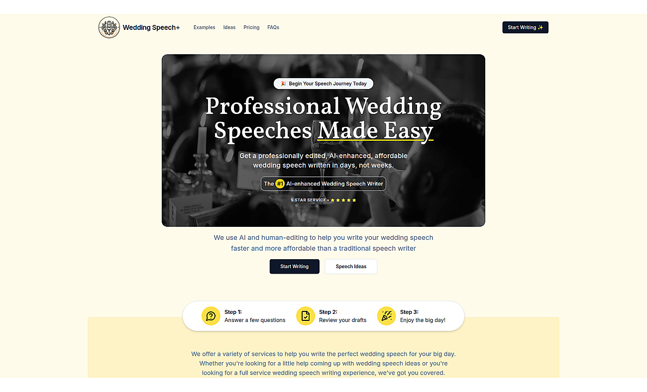 Wedding Speech screenshot
