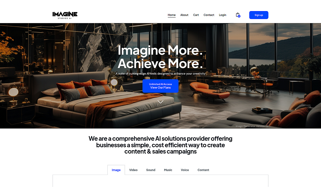 Imagine Studios Ai screenshot