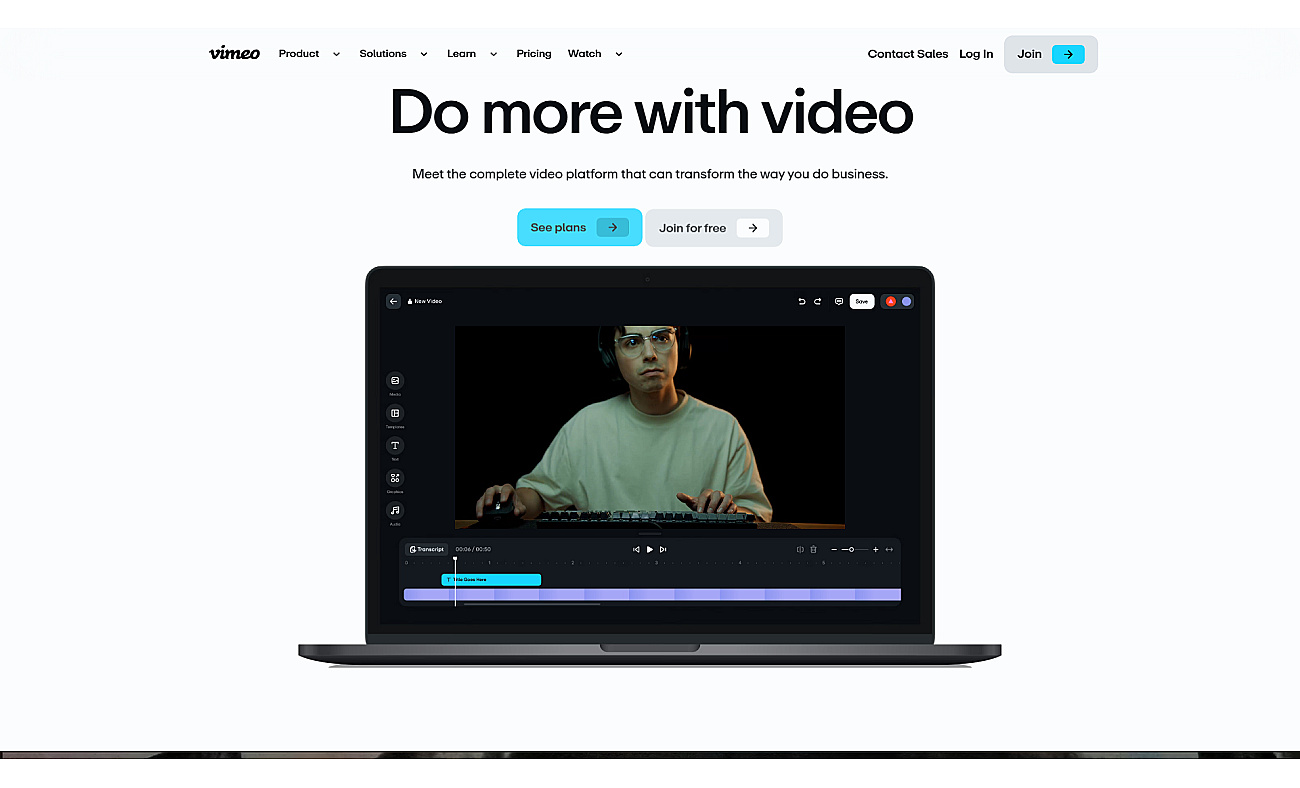Vimeo screenshot