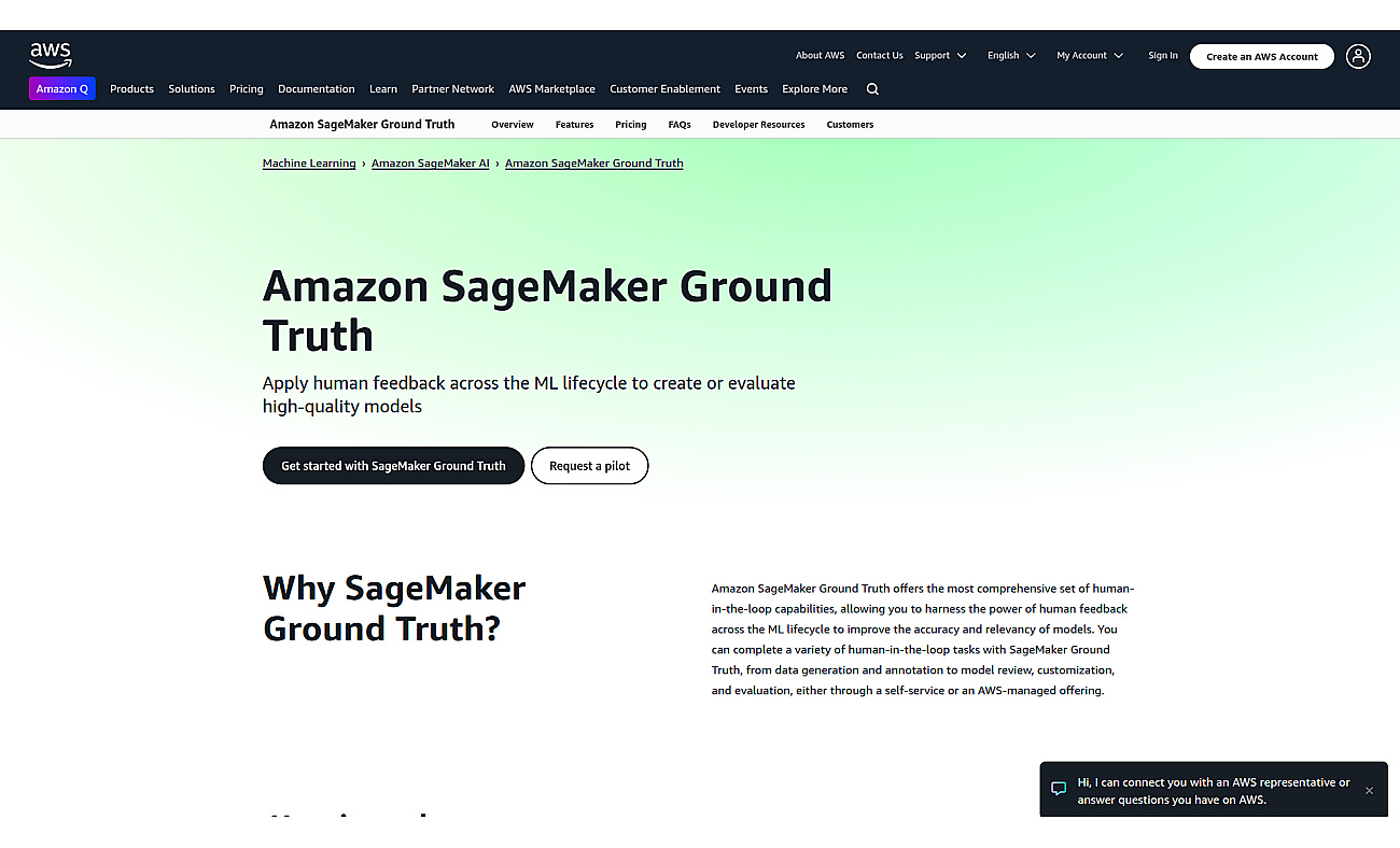 Amazon SageMaker Ground Truth screenshot