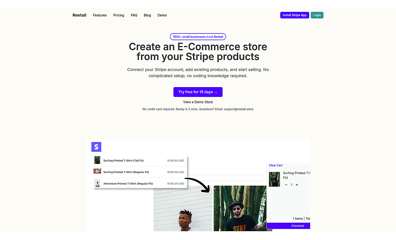 Reetail screenshot