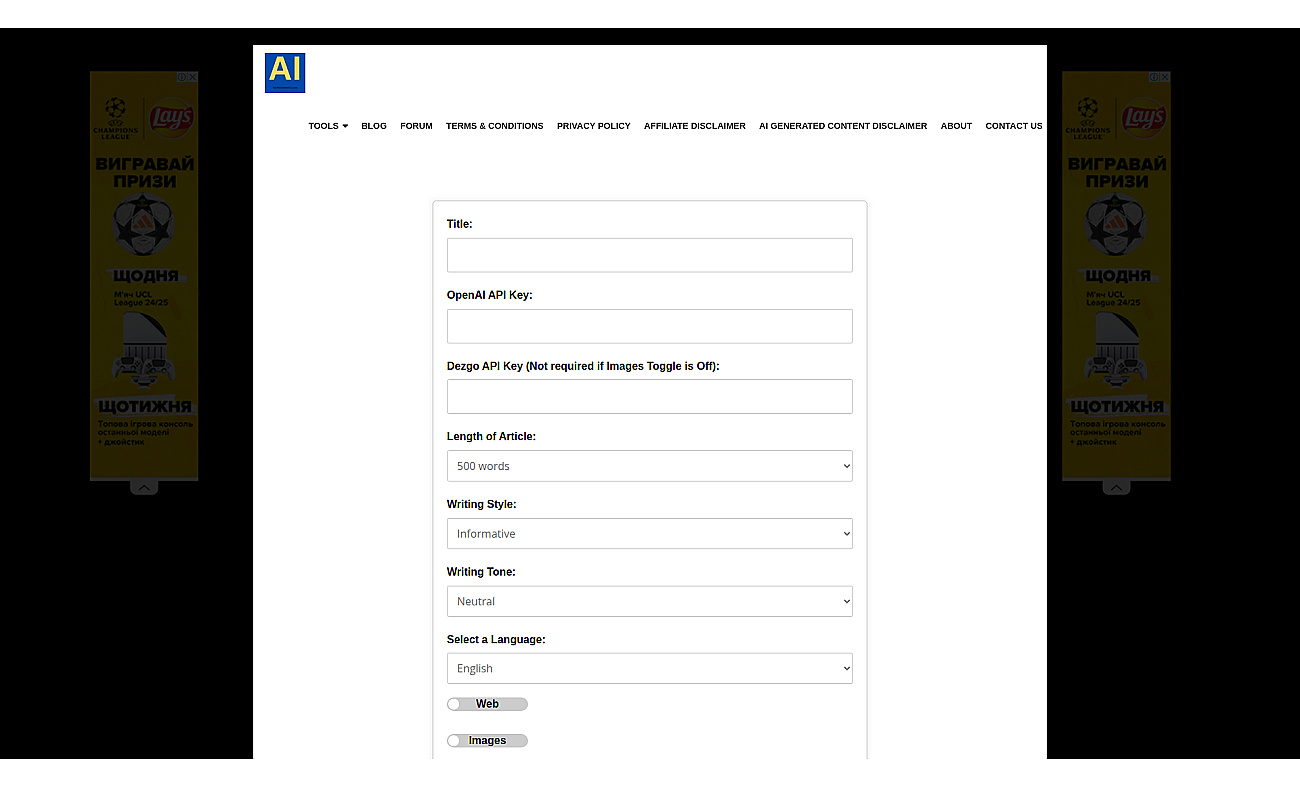 TechhorizonCity Content & Image Generator screenshot