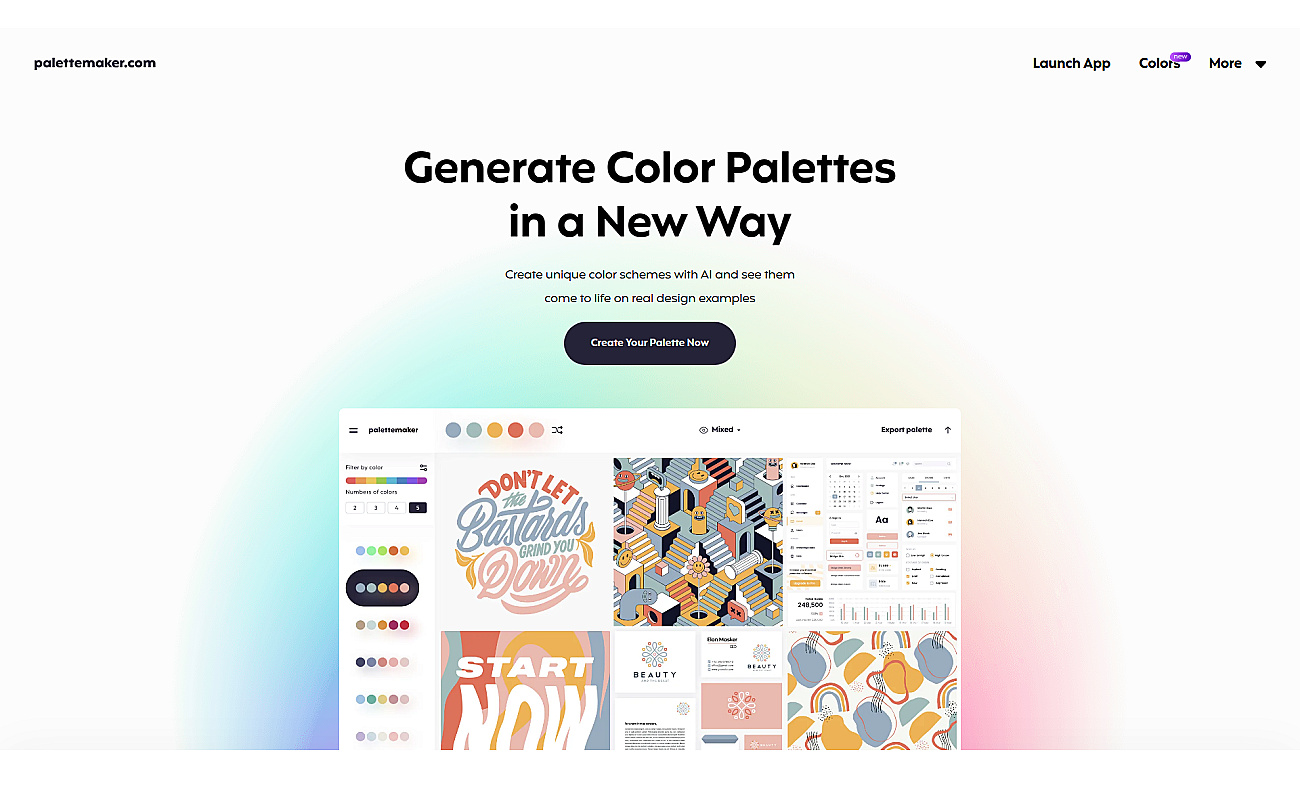 palettemaker.com screenshot