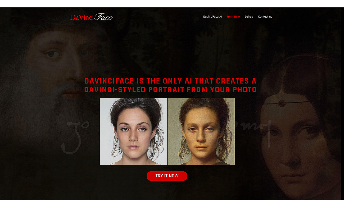 DaVinciFace screenshot