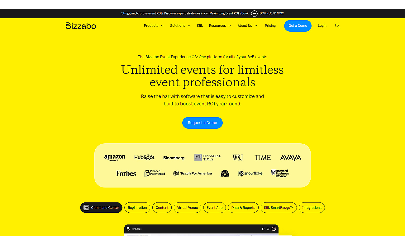Bizzabo screenshot