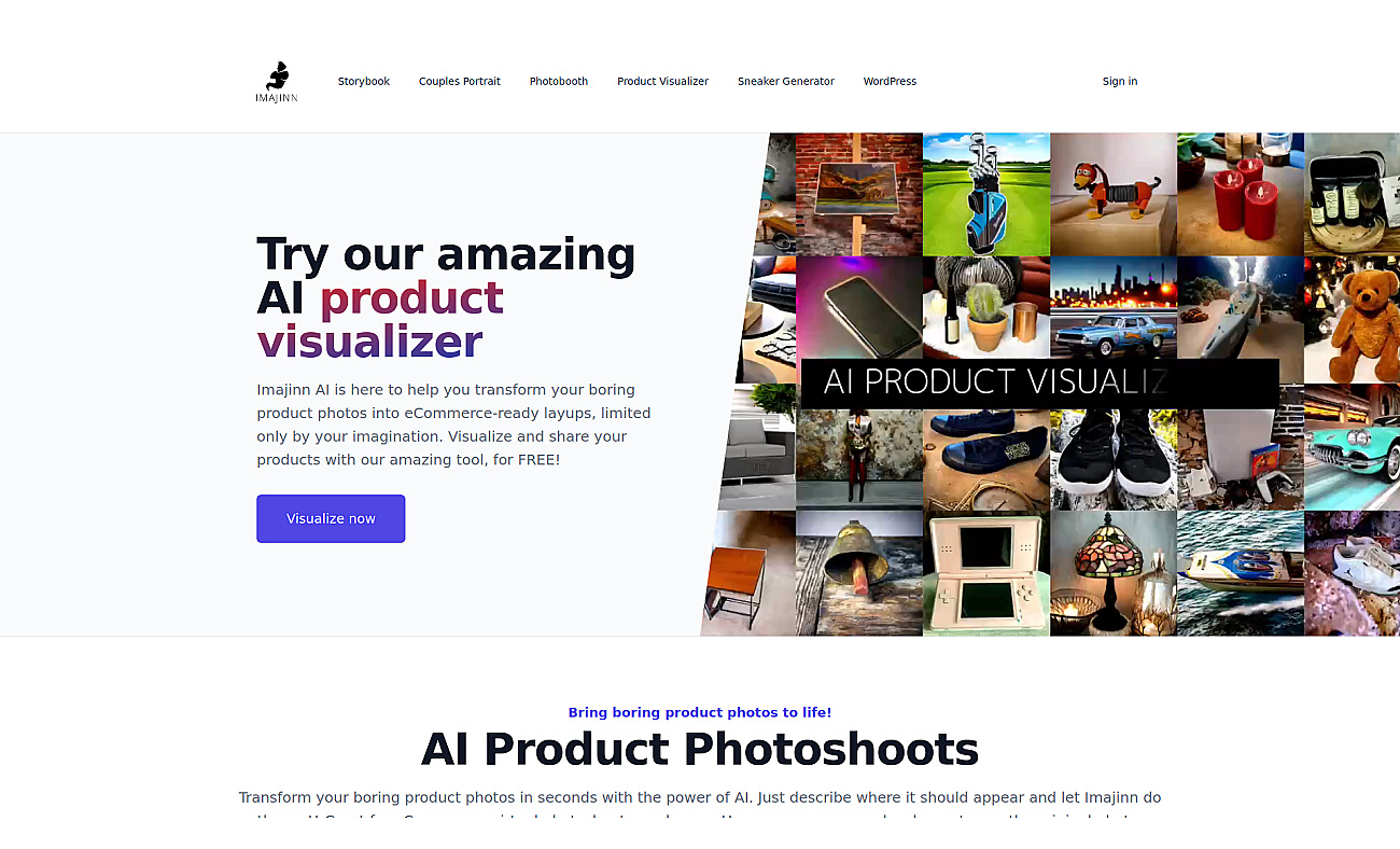 Product-visualizer screenshot