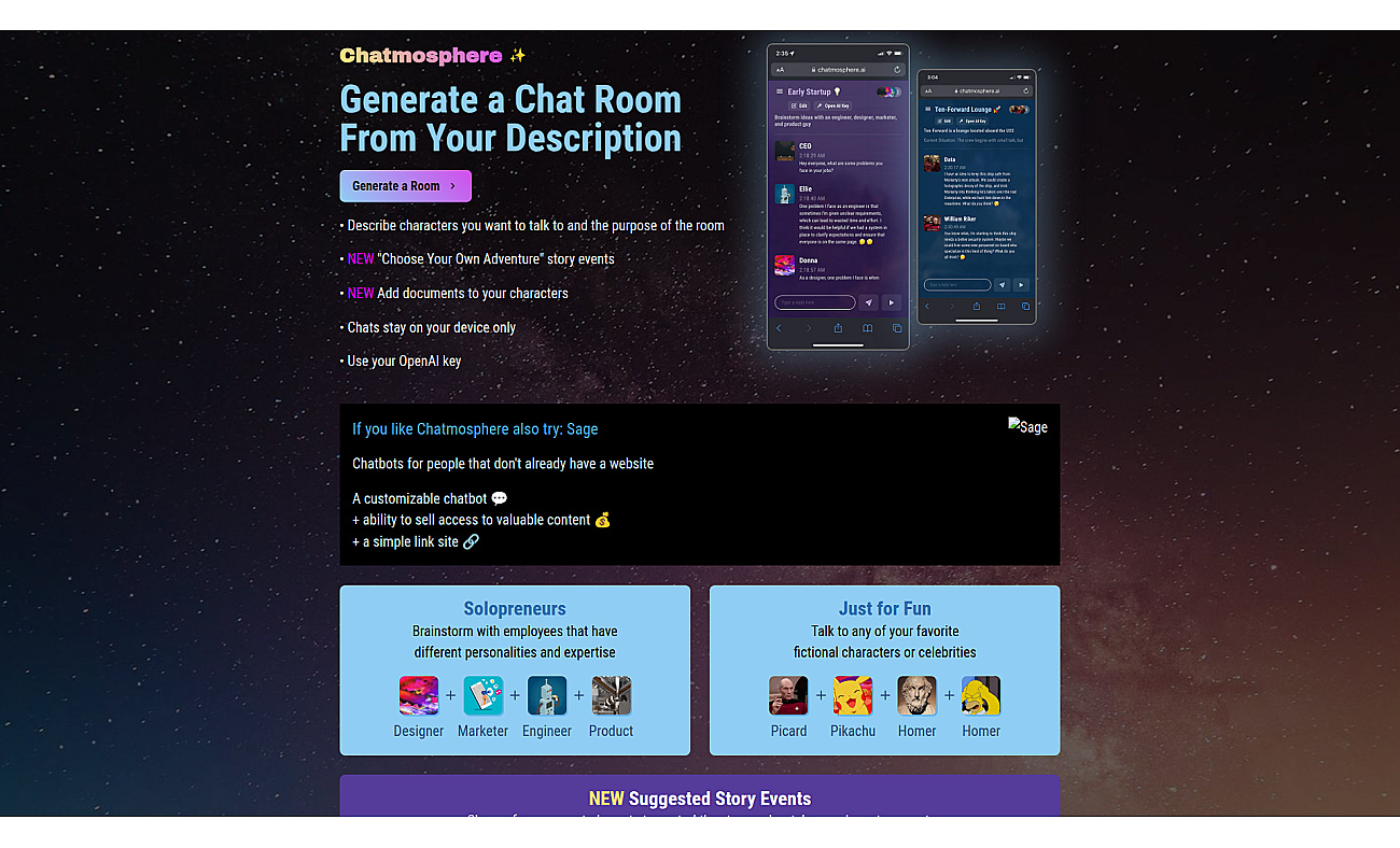 Chatmosphere screenshot