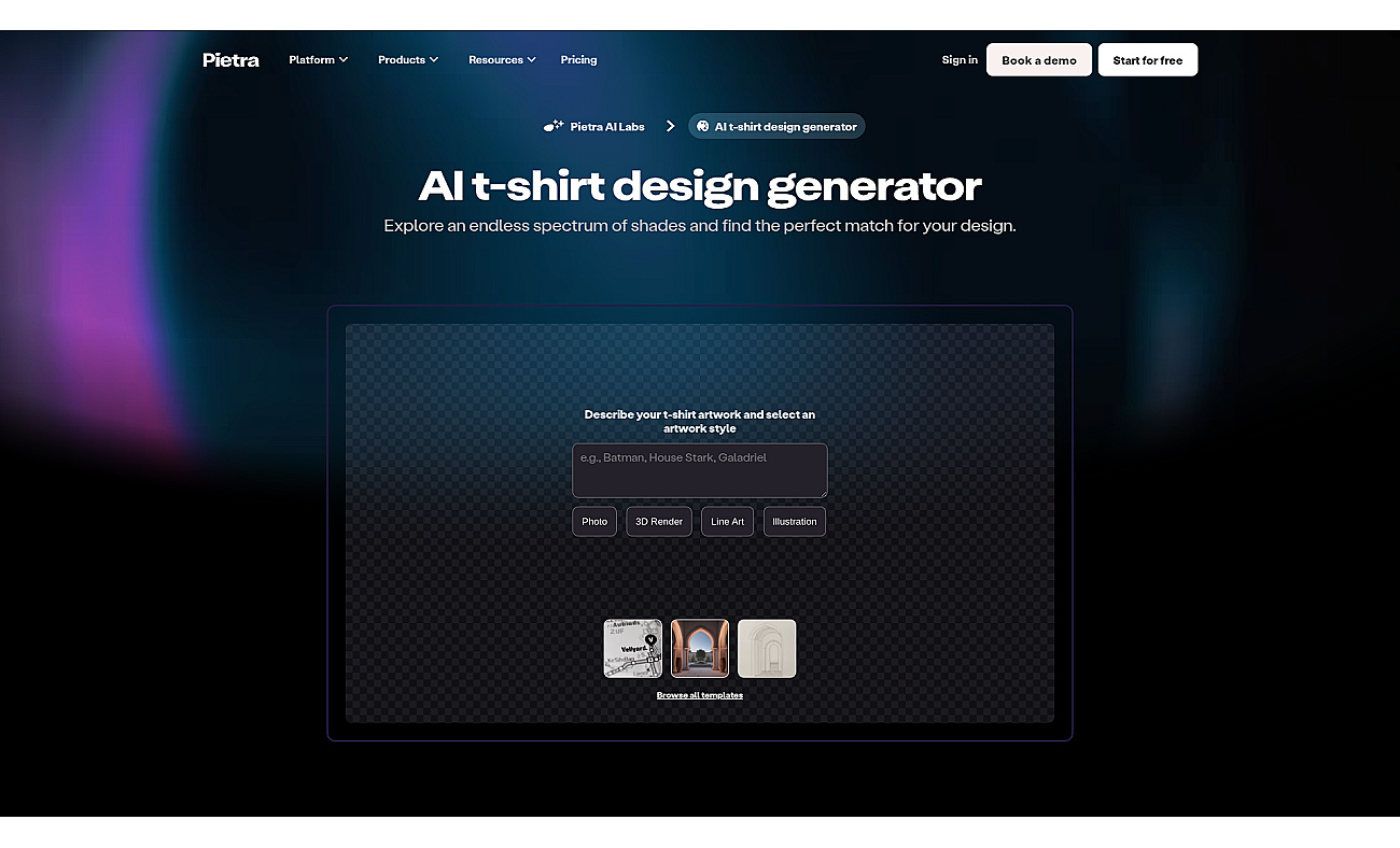 AI T-Shirt Generator screenshot