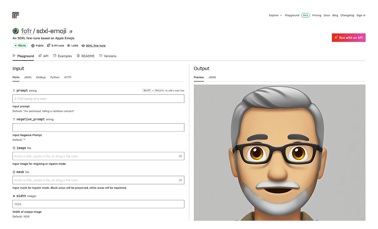 SDXL emoji screenshot