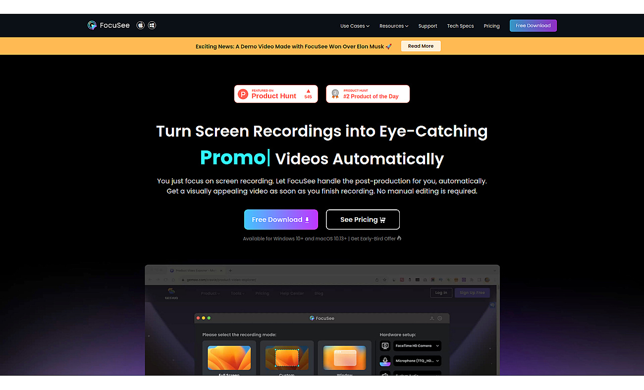 FocuSee screenshot
