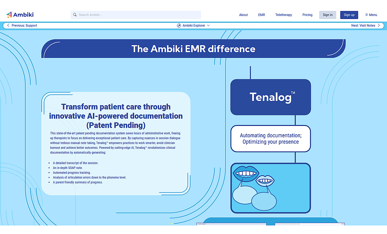 Tenalog screenshot