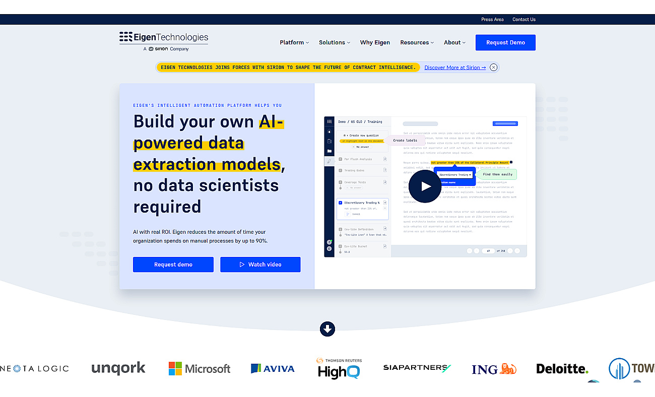 Eigen Technologies screenshot