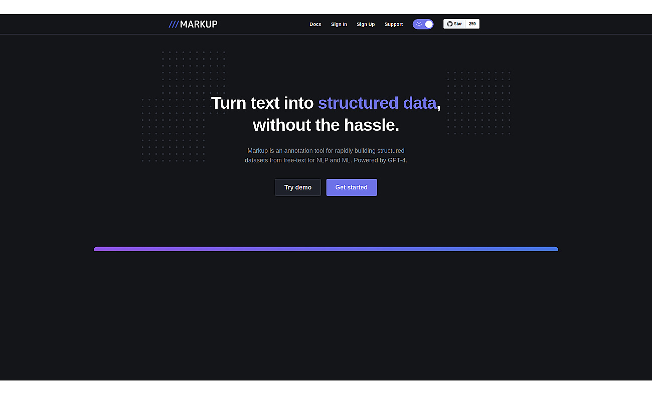 Markup screenshot