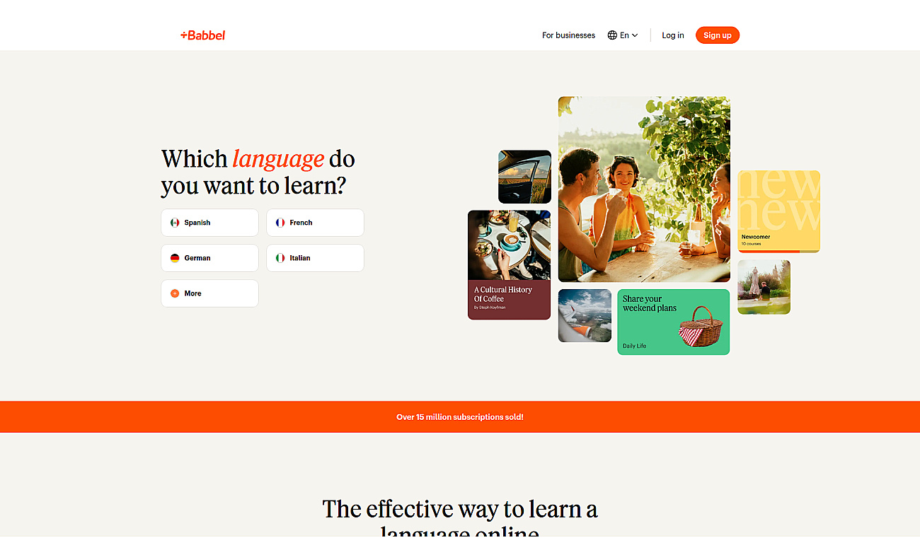 Babbel screenshot