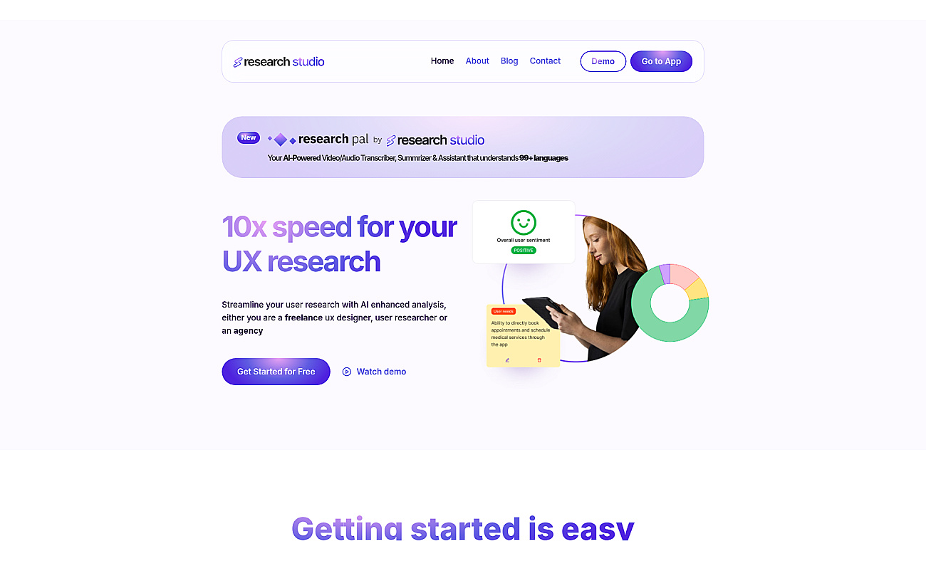 Research Studio screenshot