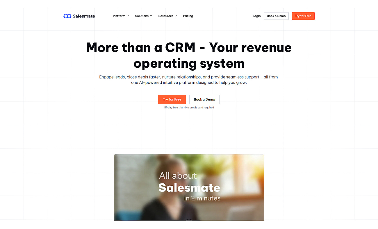 Salesmate CRM screenshot