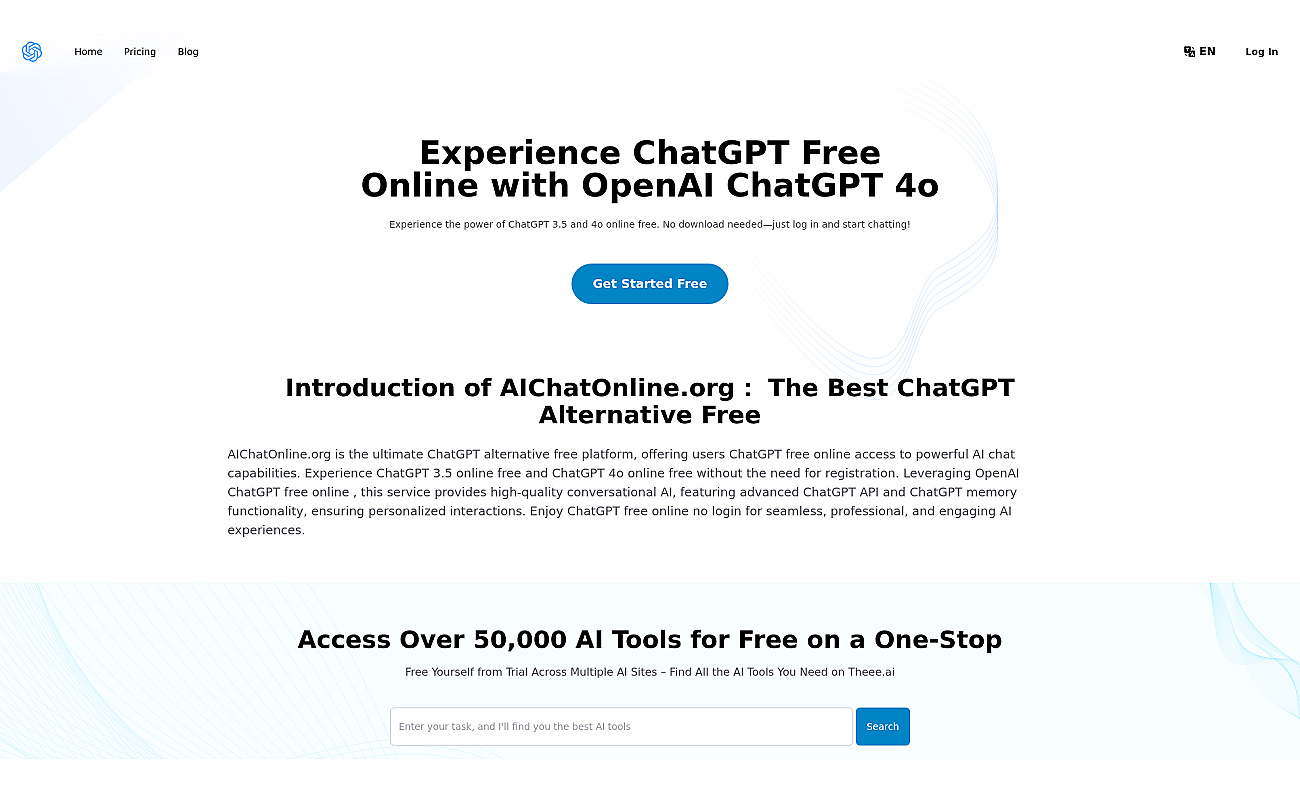 AIChatOnline.org screenshot