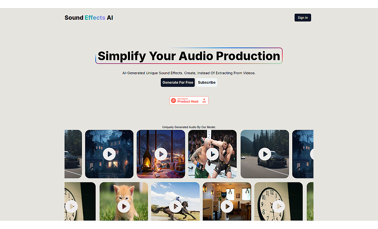 Sound Effects AI screenshot