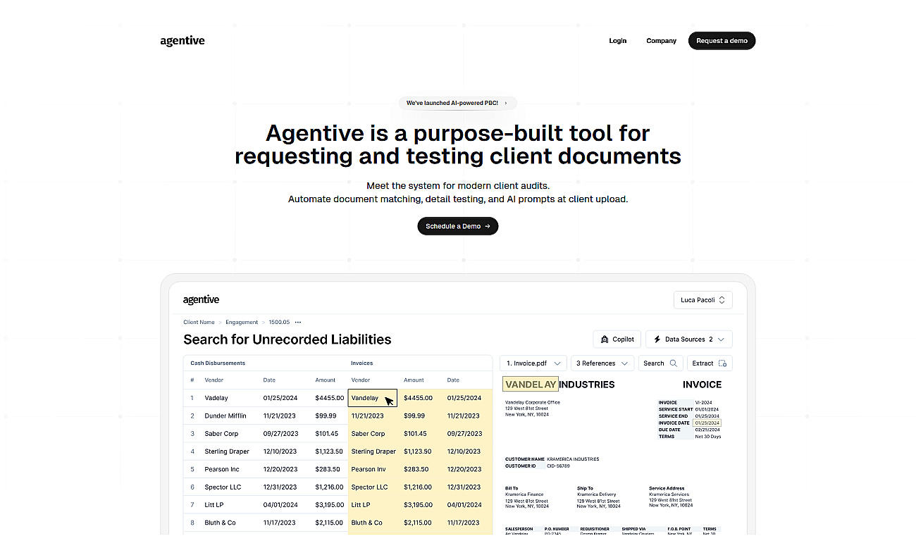 Agentive screenshot