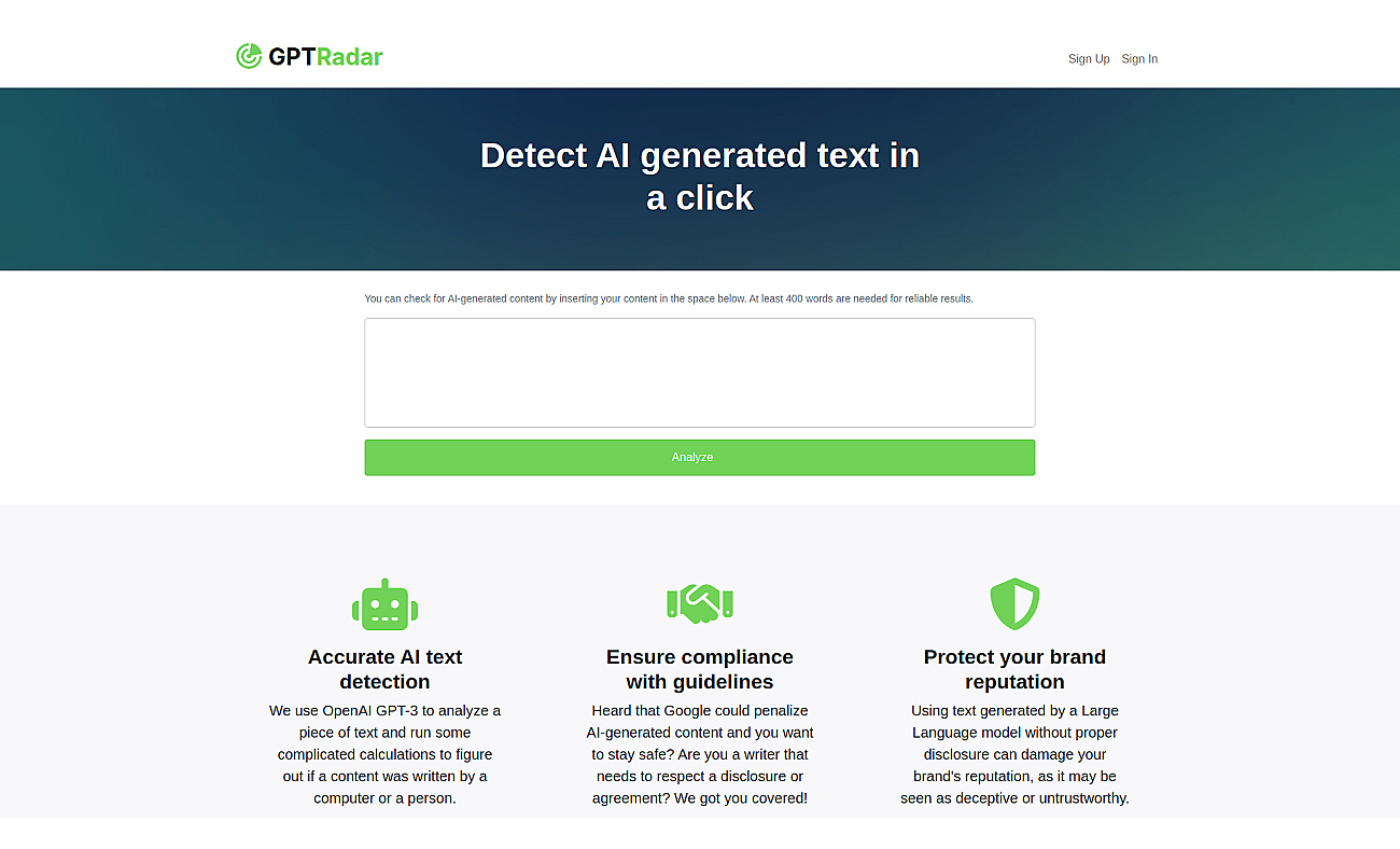 GPT Radar screenshot