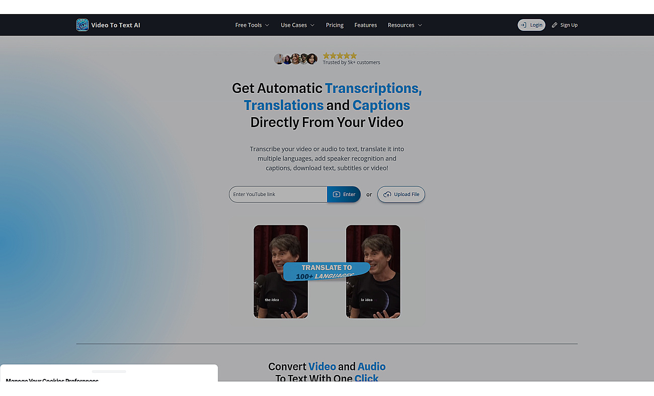 VideoToTextAI screenshot