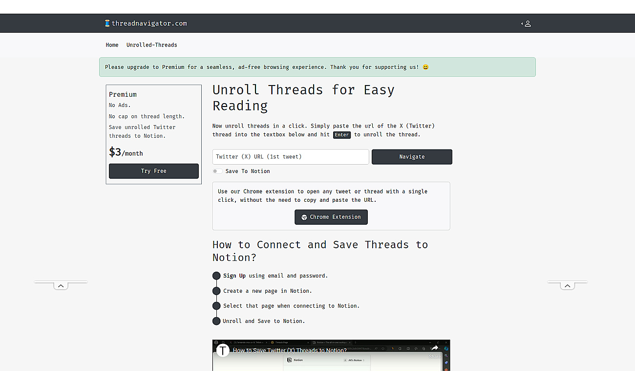 Thread Navigator screenshot