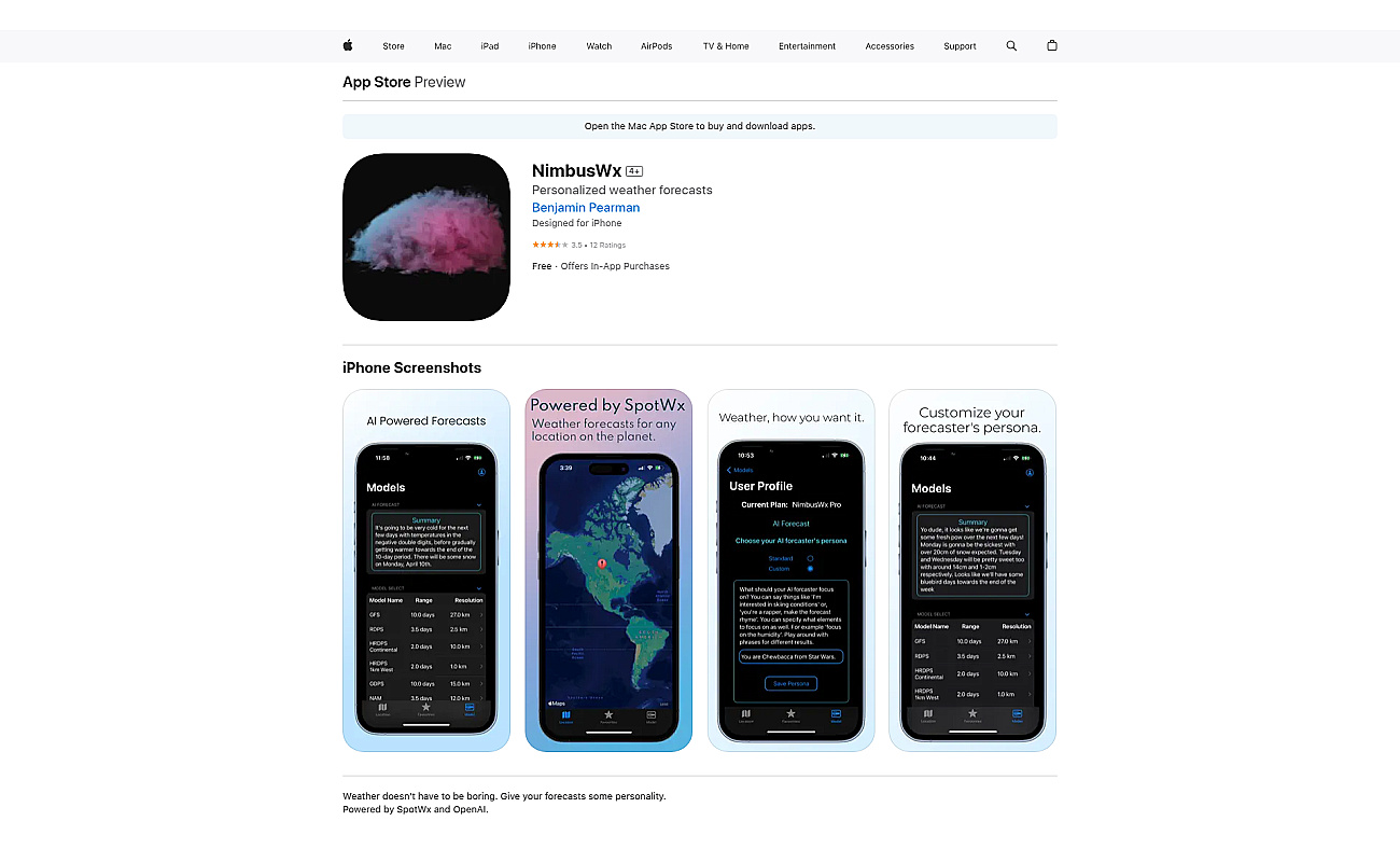 NimbusWx screenshot