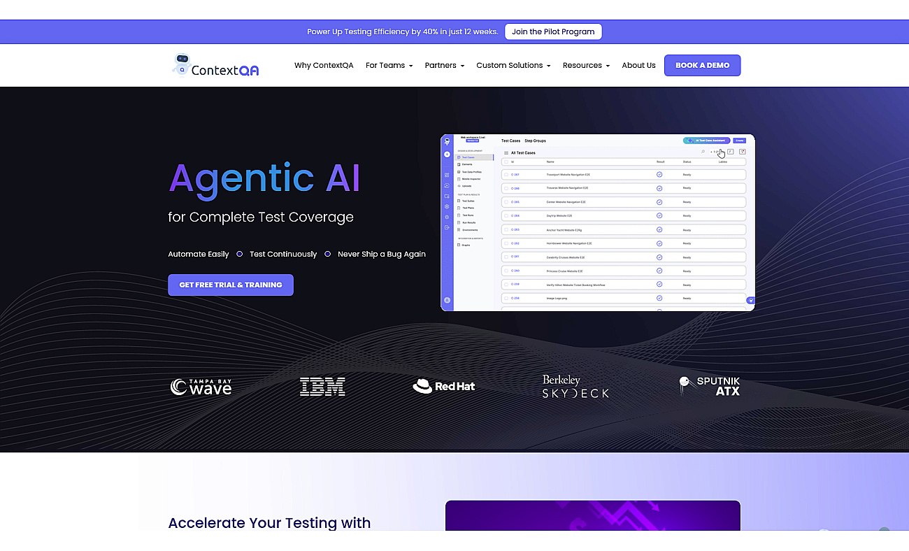 ContextQA 2.0 screenshot