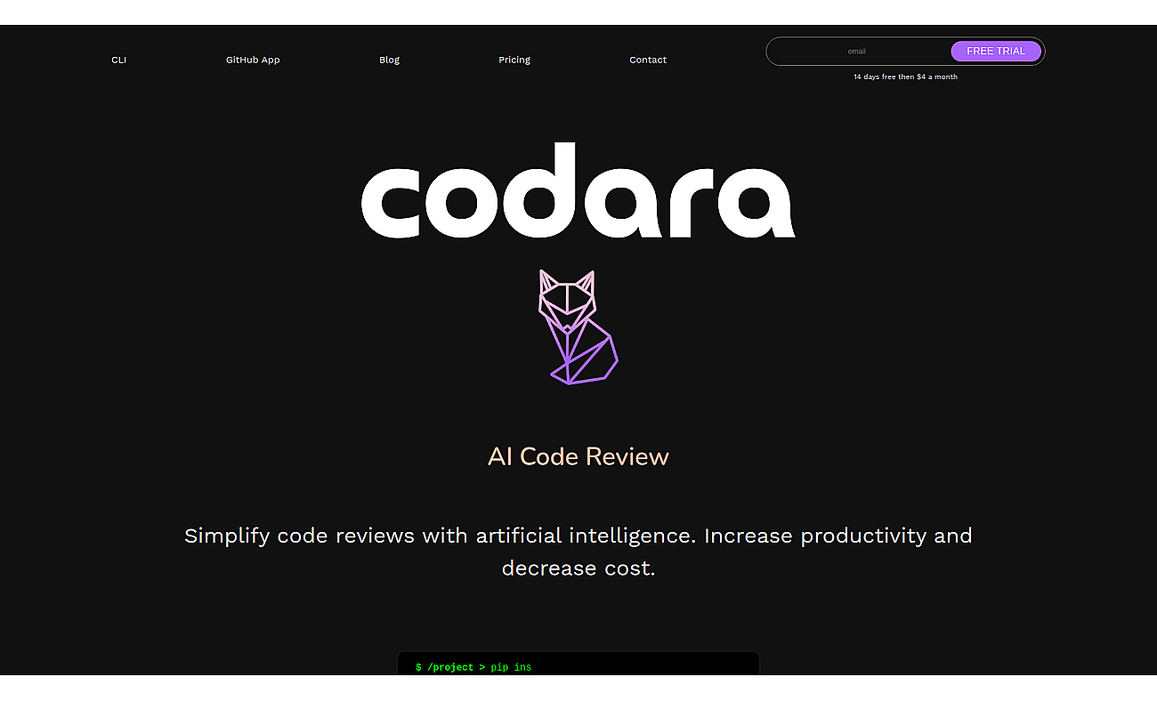 Codara screenshot