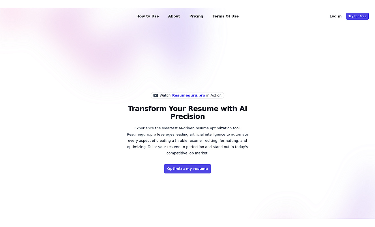 Resumeguru.pro screenshot
