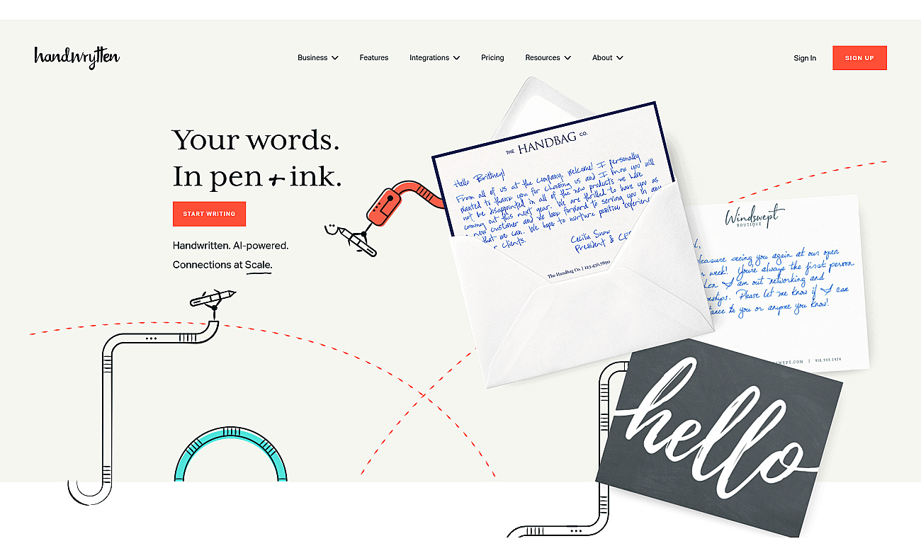 Handwrytten screenshot