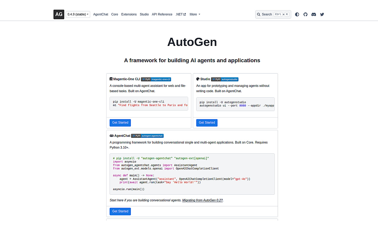 AutoGen screenshot
