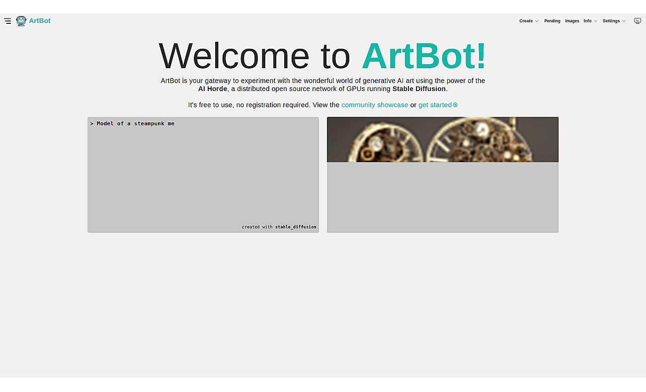 ArtBot screenshot