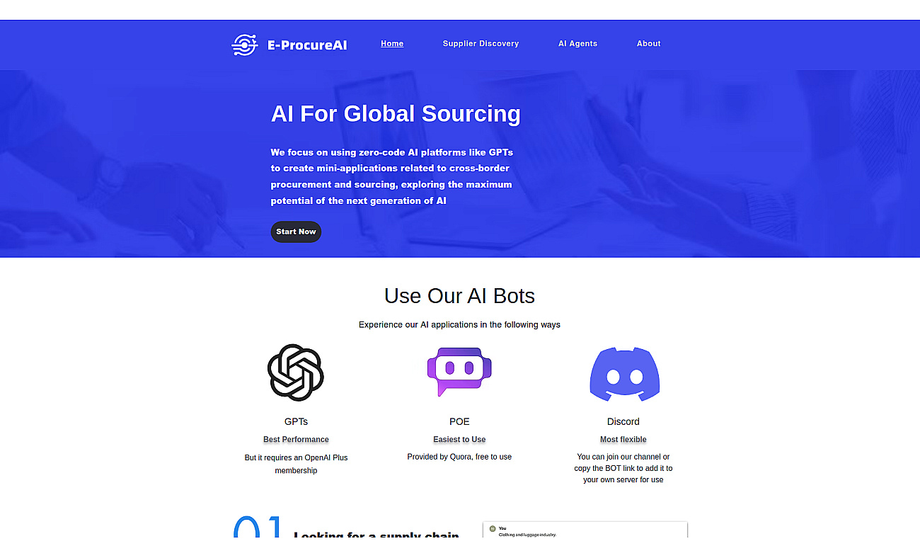E-Procure AI screenshot
