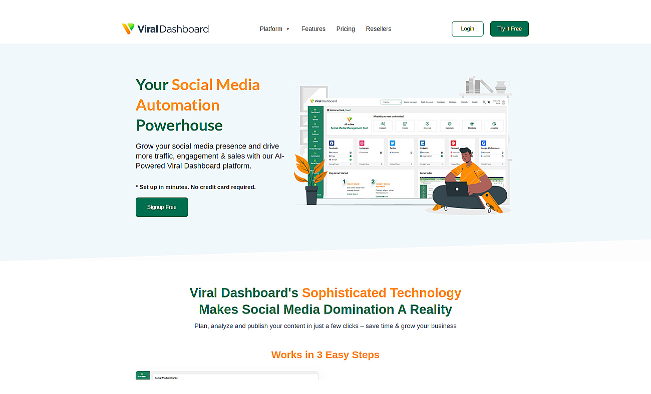 ViralDashboard screenshot