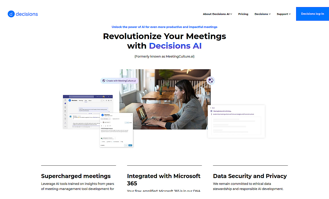 Meeting culture screenshot
