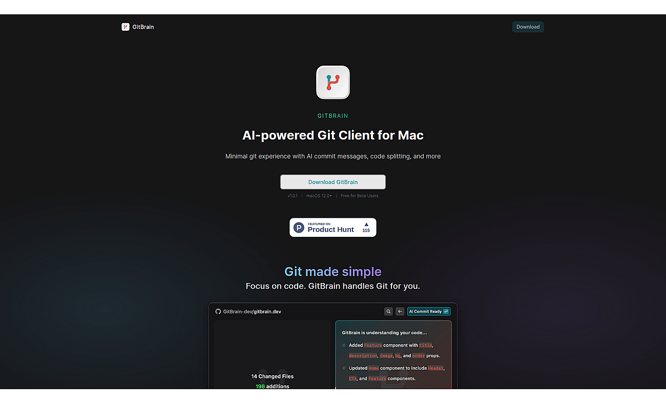 GitBrain screenshot