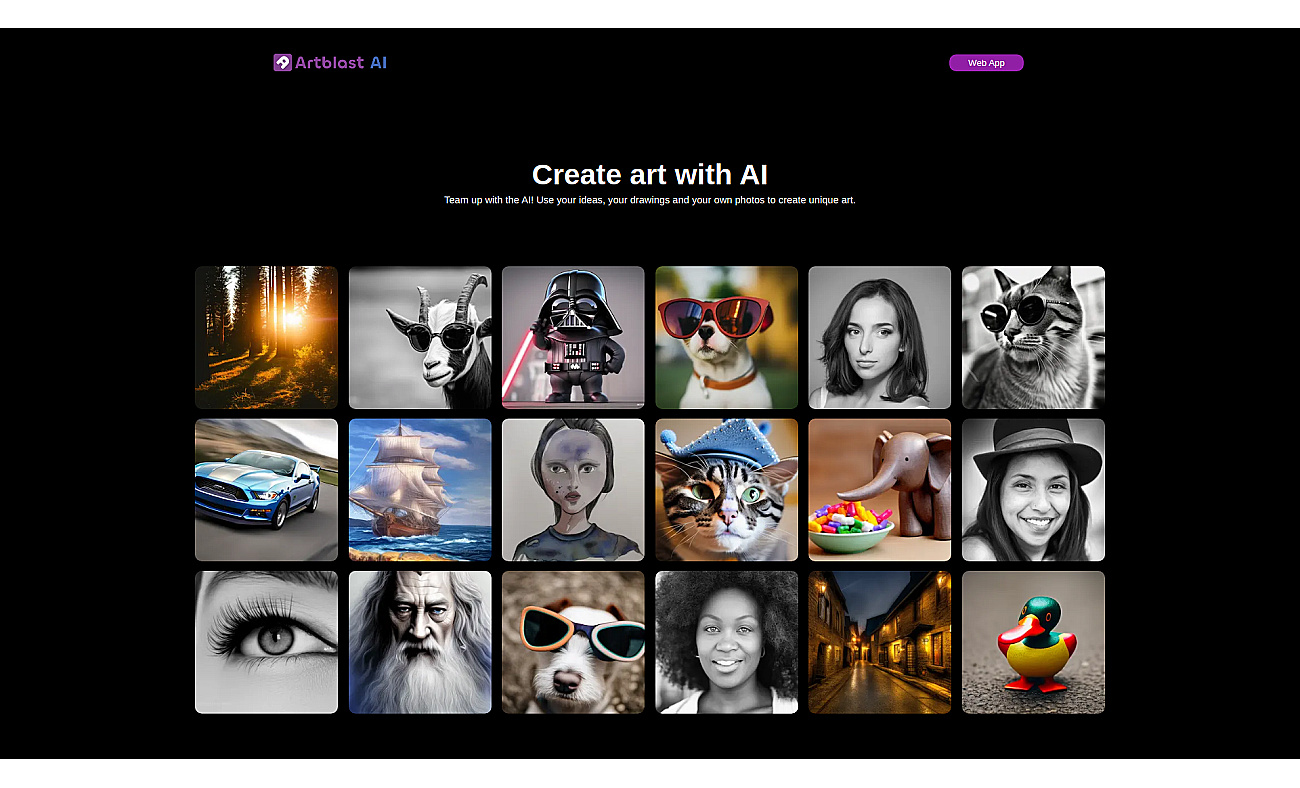 ArtblastAI screenshot