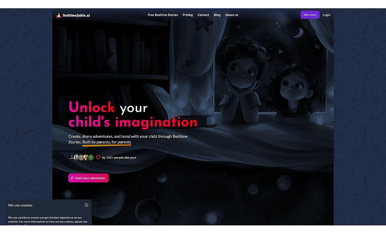 BedtimeFable.ai screenshot