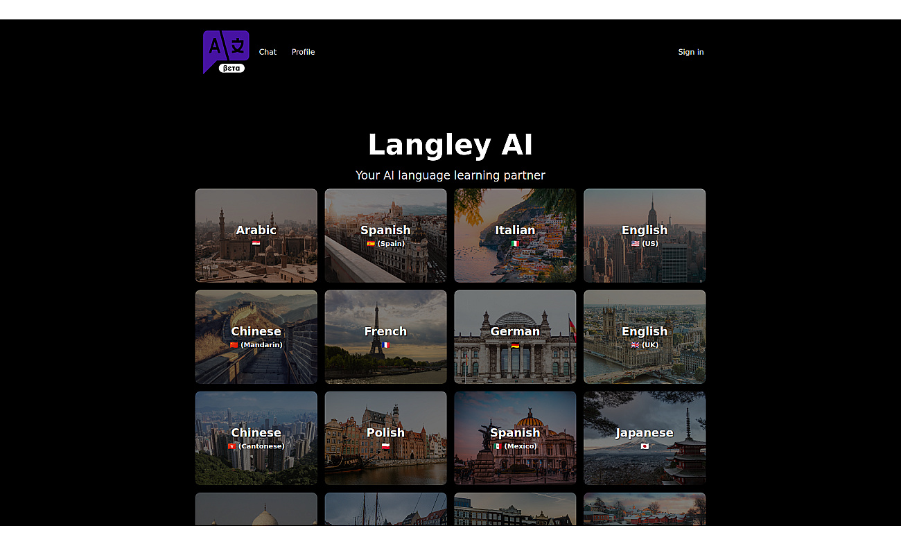 Langley AI screenshot