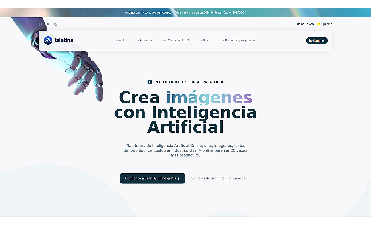 Ialatina.com screenshot