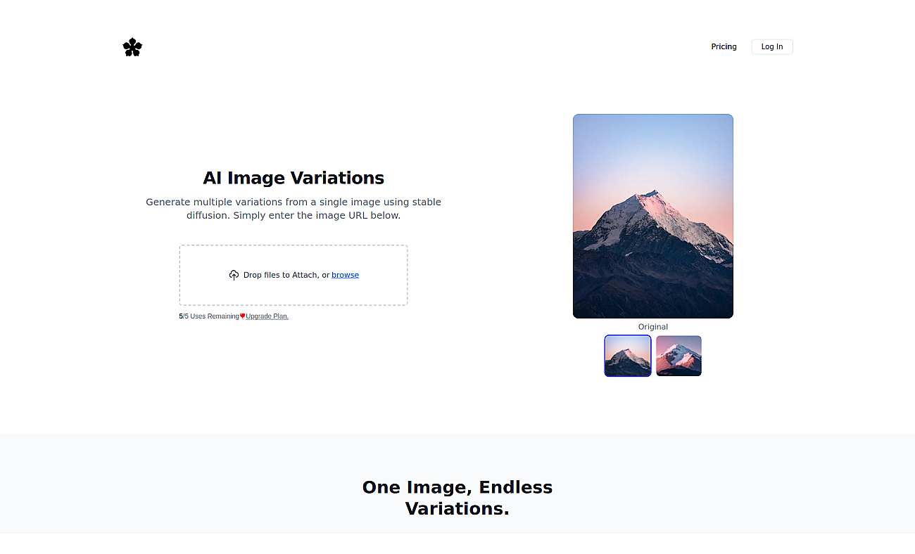 Imagevariations screenshot
