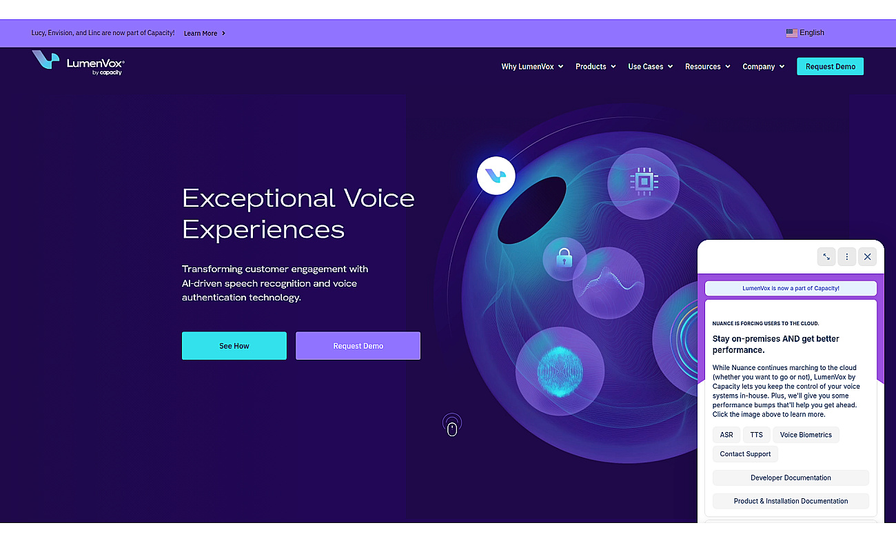 LumenVox screenshot