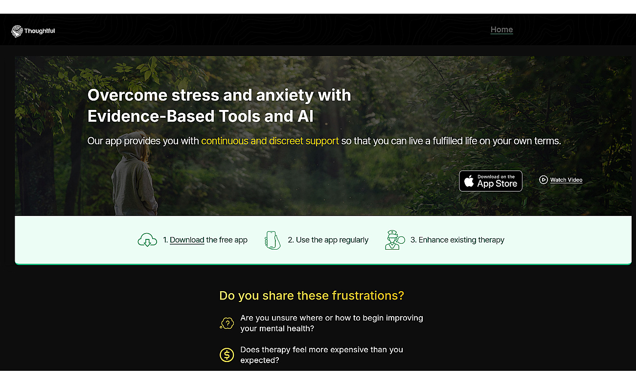 Thoughtful app screenshot