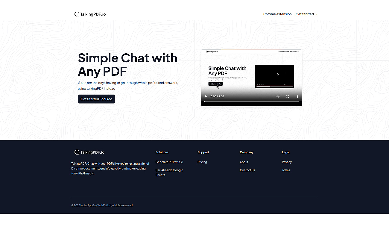 TalkingPdf screenshot